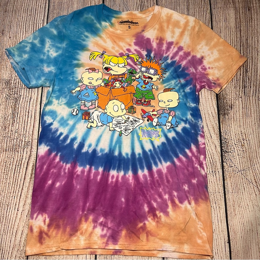 Nickelodeon Rugrats Tie-Dye 90's Inspired‎ T-Shirt Mens Size S Women’s Medium